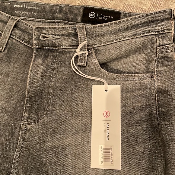 NWT: Grey AG Adriano Goldschmeid Prima Cigarette Leg jeans Size 24 - Picture 9 of 15
